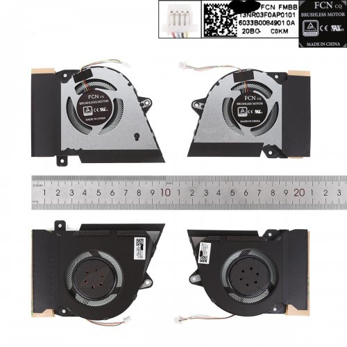 Ventilateur CPU 4Pin Pour PC Portable Asus G751J / JL / JM / JT / JY - Neuf Sous Blister - Marque KINPOWER